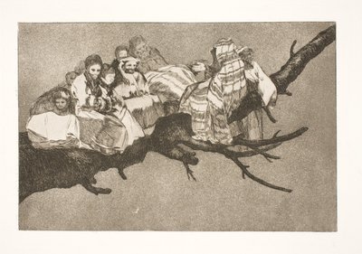 Follia ridicola (Muoversi tra i rami / Parlare attraverso il cappello) da Francisco de Goya