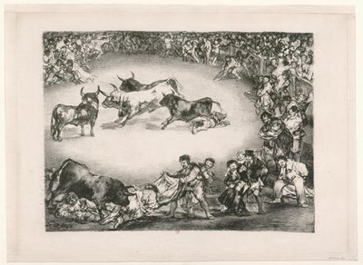 I tori di Bordeaux: Divertimento spagnolo da Francisco de Goya