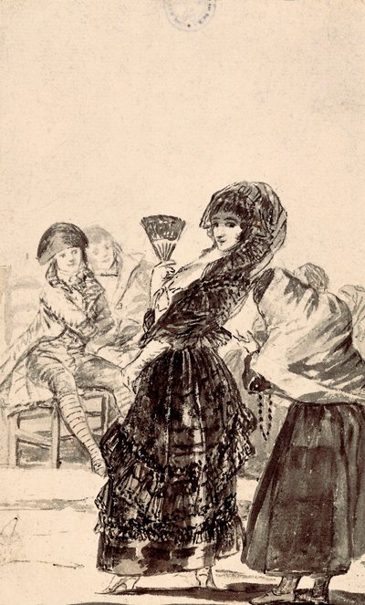 Los caprichos: "Che Dio la perdoni, era sua madre" da Francisco de Goya