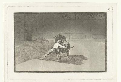 Martincho in combattimento con un toro da Francisco de Goya