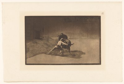 Martincho in combattimento con un toro da Francisco de Goya