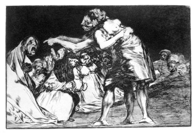 Incubo matrimoniale, 1819-1823 da Francisco de Goya