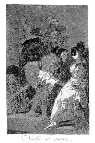 Nessuno conosce se stesso, 1799 da Francisco de Goya