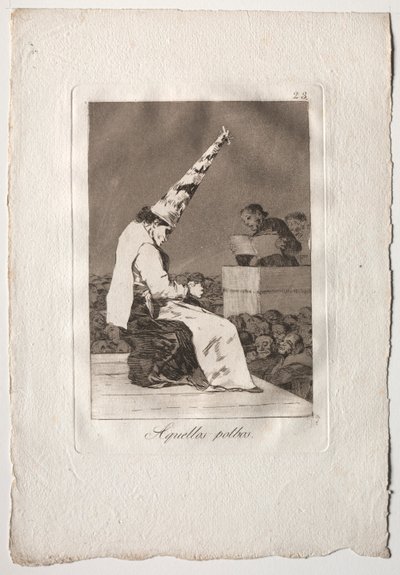 Ochenta Caprichos: Aquellos Polbos, 1793-1798 da Francisco de Goya