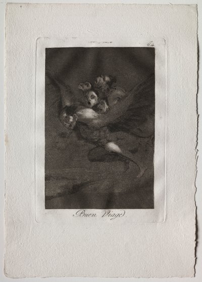 Ochenta Caprichos: Buon viaggio da Francisco de Goya