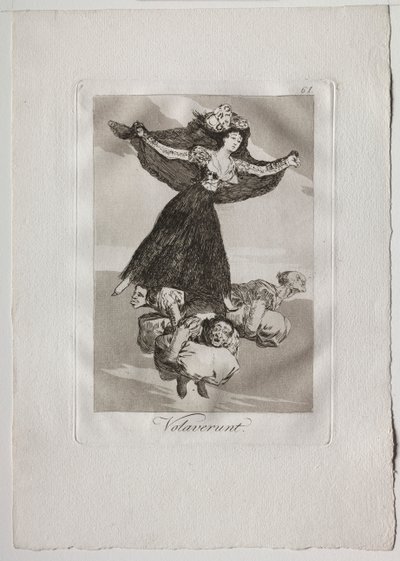 Ochenta Caprichos: Volaverunt, 1793-1798 da Francisco de Goya