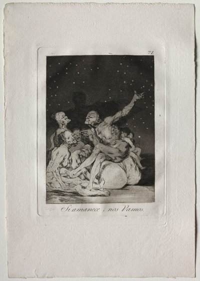 Ochenta Caprichos: Quando spunterà il giorno partiremo, 1793-1798 da Francisco de Goya
