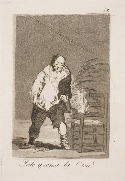 E bruciano la sua casa da Francisco de Goya