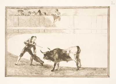 Pedro Romero uccide il toro zoppo da Francisco de Goya