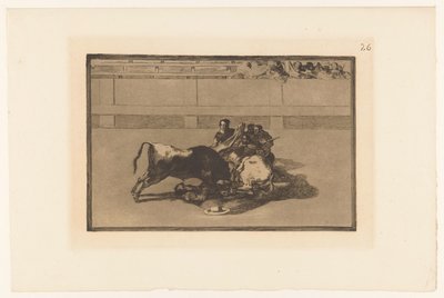 Picador caduto dal cavallo da Francisco de Goya