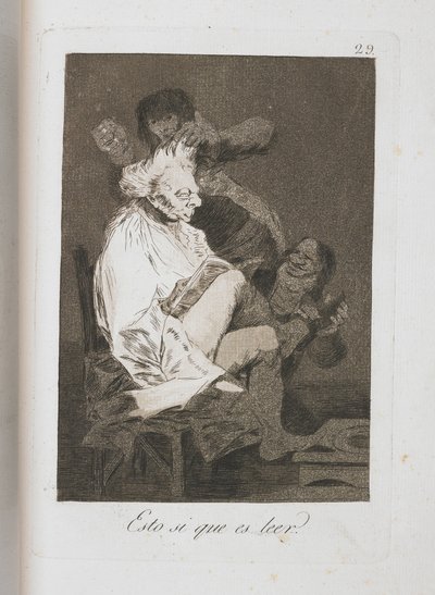 Tavola da Los Caprichos, 1797-1798 da Francisco de Goya