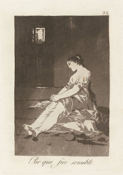 Perché era sensibile da Francisco de Goya