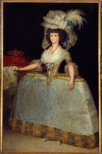 Ritratto della Regina di Spagna Maria Luisa, moglie di Carlo IV da Francisco de Goya