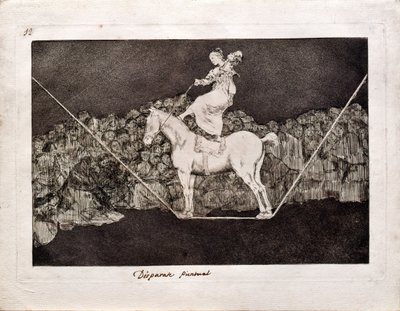 Follia precisa dalla serie Los Disparates da Francisco de Goya