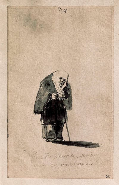 Che sciocchezza, pensare ancora al matrimonio da Francisco de Goya