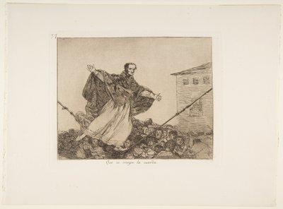 Que se rompe la cuerda (Che si rompa la corda), Tavola 77 da Los Desastres de la Guerra (I disastri della guerra), dopo 1814-15, pubblicato 1863 da Francisco de Goya