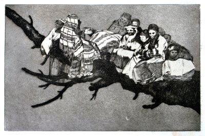 Sogno ridicolo, 1819-1823 da Francisco de Goya