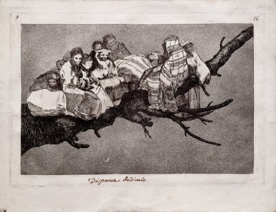 Follia ridicola dalla serie Los Disparates, 1815-1819 da Francisco de Goya