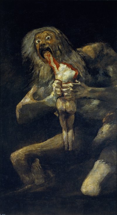 Saturno che divora suo figlio da Francisco de Goya
