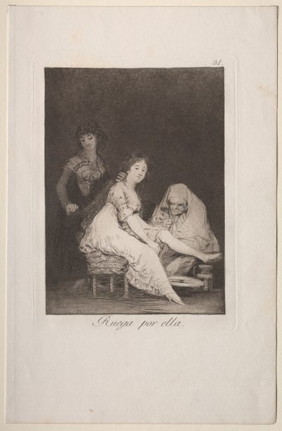 Caprichos: Lei prega per lei da Francisco de Goya