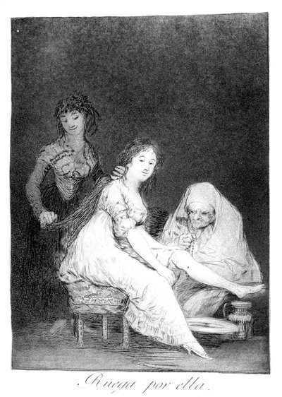 Lei prega per lei, 1799 da Francisco de Goya