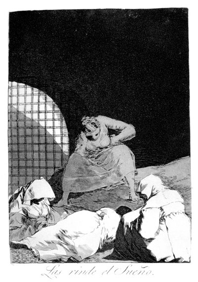 Il sonno li sopraffà, 1799 da Francisco de Goya