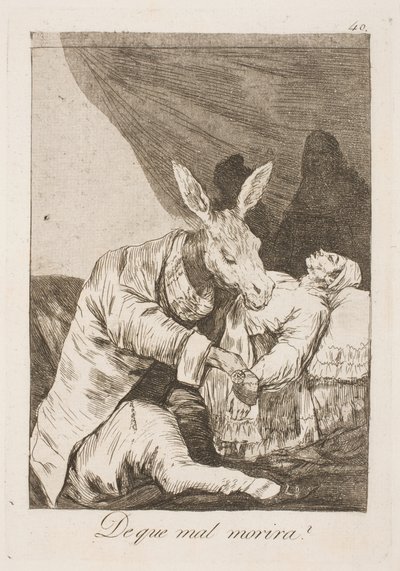 Il medico lo ucciderà o la malattia? da Francisco de Goya