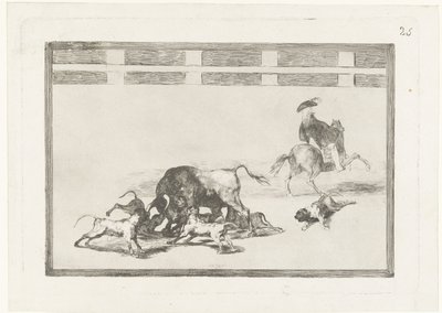 Toro attaccato da cani da Francisco de Goya