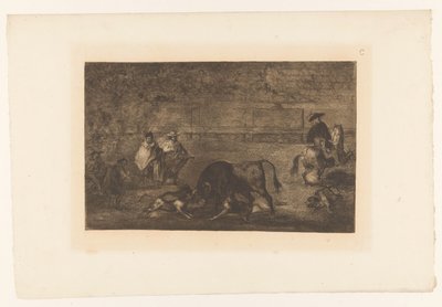 Toro attaccato da cani da Francisco de Goya