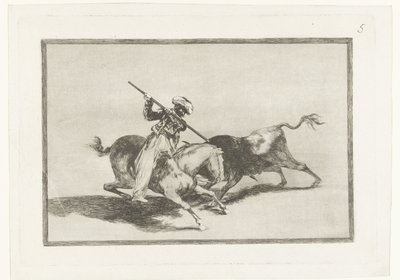 Caccia al toro a cavallo da Francisco de Goya