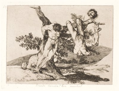 Grande coraggio! di fronte ai morti! (39) da Francisco de Goya