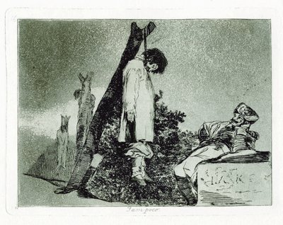 Tampoco Nor questo. Tavola 36 da I disastri della guerra Los Desastros de la Guerra, 1810-1820 da Francisco de Goya