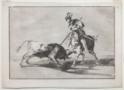 Il Cid Campeador che infilza un altro toro da Francisco de Goya