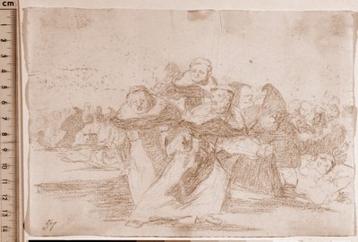 I disastri della guerra: Tutto è confuso (disegno preparatorio) da Francisco de Goya