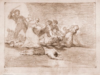 I disastri della guerra: Profitto infame (disegno preparatorio) da Francisco de Goya