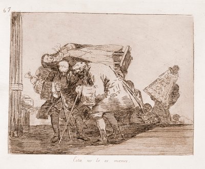 I disastri della guerra: Questo non è meno (incisione dal disegno preparatorio) da Francisco de Goya
