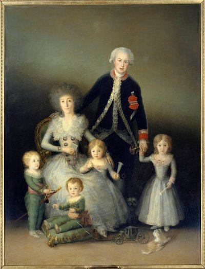 Il Duca di Osuna, Pedro de Alcantara e la sua famiglia, dipinto di Francisco de Goya y Lucientes (1746-1828). 1788. Madrid, Museo del Prado da Francisco de Goya