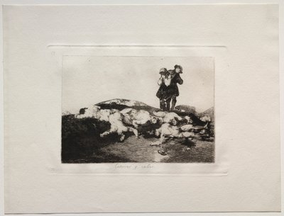 Gli orrori della guerra: seppelliscili e stai zitto da Francisco de Goya