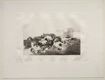 Gli orrori della guerra: Ancora peggio da Francisco de Goya
