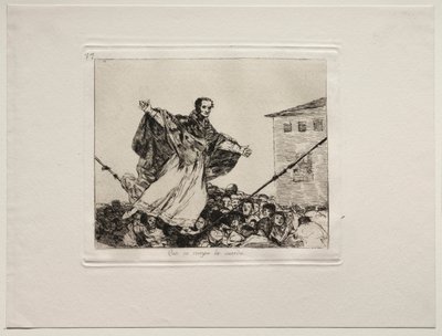 Gli orrori della guerra: Che la corda si spezzi da Francisco de Goya