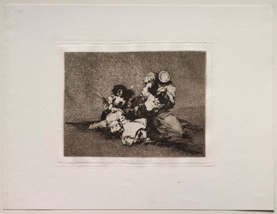 Gli orrori della guerra: Le donne danno coraggio da Francisco de Goya