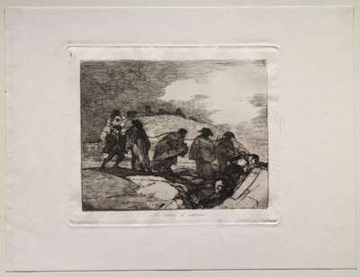 Gli orrori della guerra: Non conoscono la via da Francisco de Goya