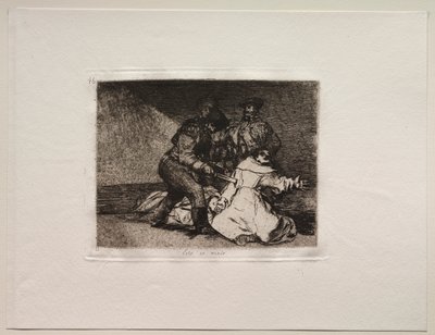 Gli orrori della guerra: questo è male da Francisco de Goya