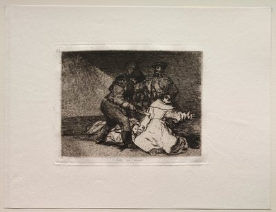 Gli orrori della guerra: Questo è male da Francisco de Goya
