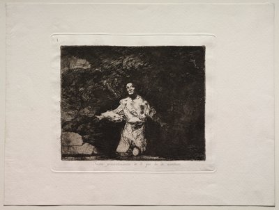 Gli orrori della guerra: Pagina del titolo - Tristi presagi di ciò che sta per accadere da Francisco de Goya