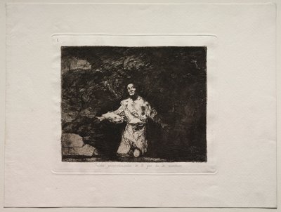 Gli orrori della guerra: Pagina del titolo - Tristi presagi di ciò che sta per accadere da Francisco de Goya