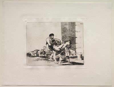 Gli orrori della guerra: al cimitero da Francisco de Goya
