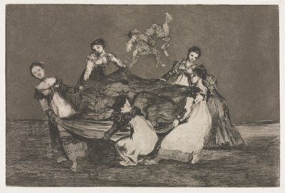 I Proverbi: Follia Femminile, 1864 da Francisco de Goya