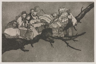 I Proverbi: Follia Ridicola, 1864 da Francisco de Goya
