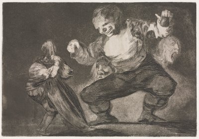 I proverbi: Sempliciotto da Francisco de Goya